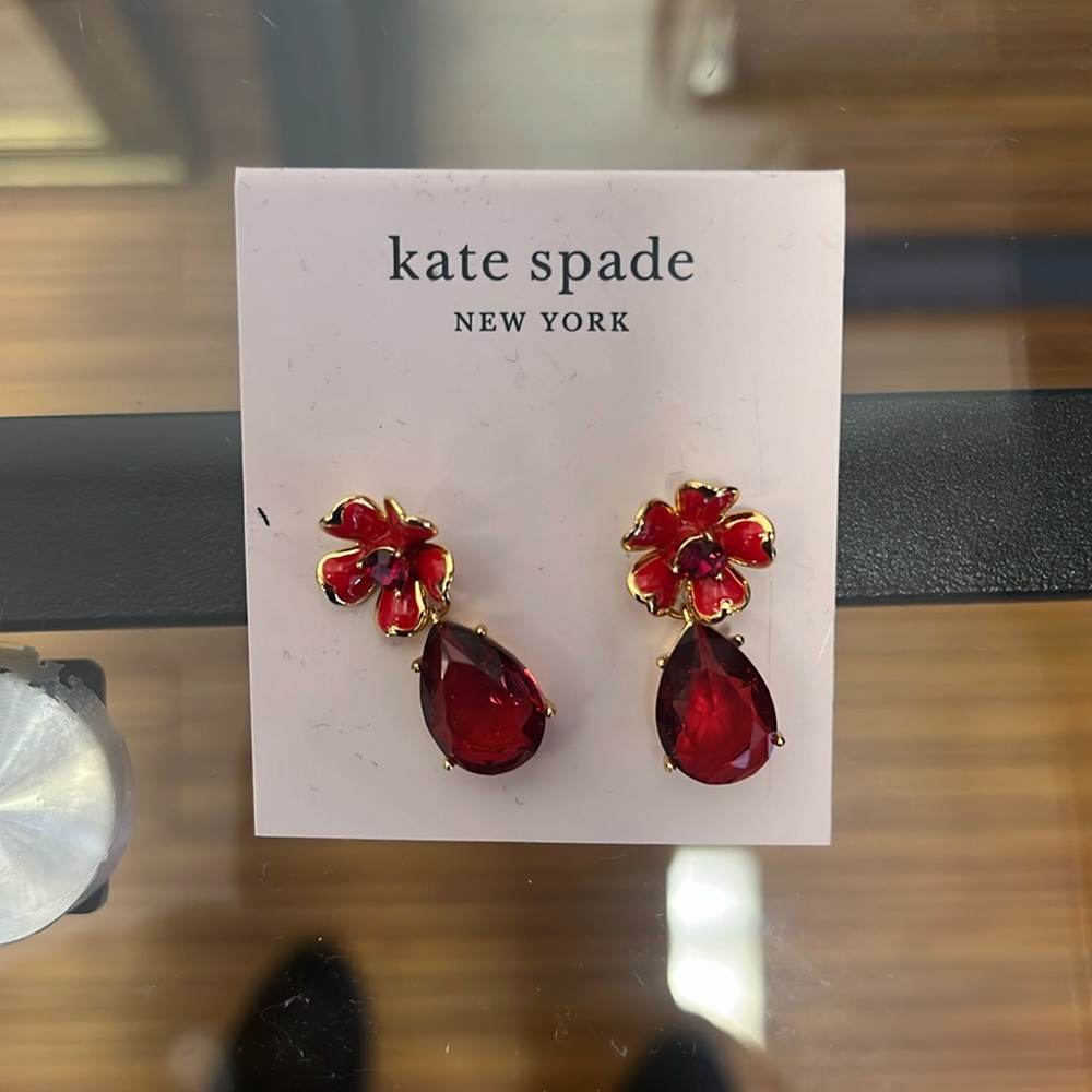 Kate Spade Red Dangles